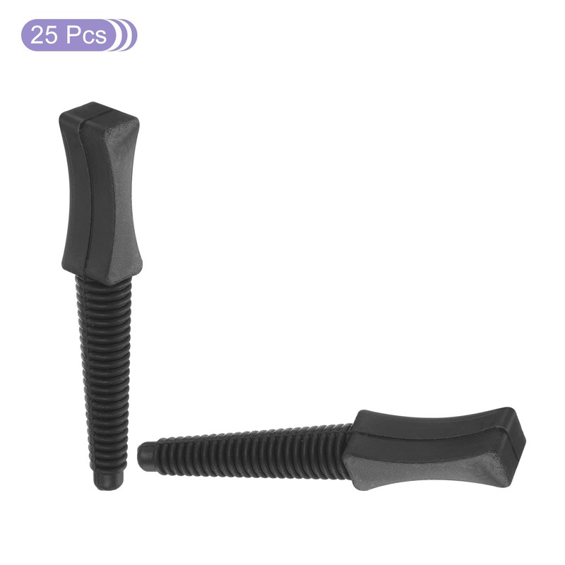 sourcing map Rubber Thread Tapered Insert Plug M6 Test Tubes