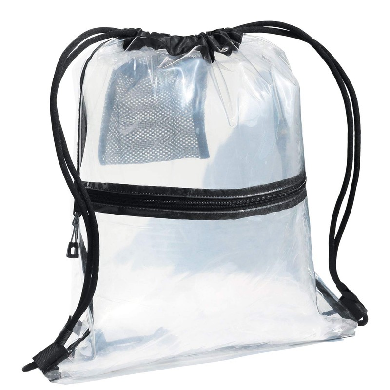 VAVAER Clear Drawstring Bag Gym Tote Bag for Stadium Yoga