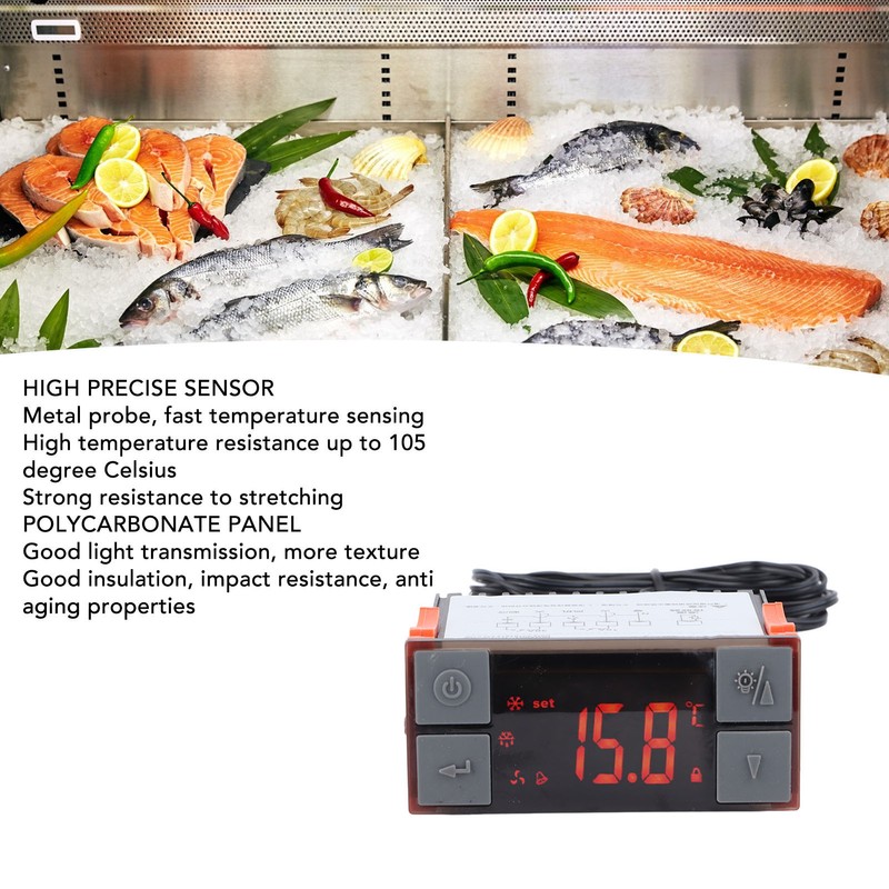 Digital Temperature Controller High Performance Multifunctional Temperature Sensor Electric Thermostat