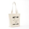 CafePress Not My Prob Llama Tote Bag Reusable Natural Beige