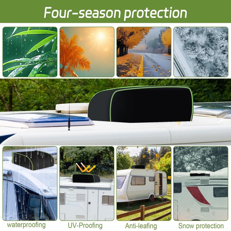RV Air Conditioner Cover 600D Waterproof Outdoor RV Travel Trailer