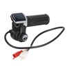 60V LED Digital Meter Electric Bike Scooter Throttle Grip Handlebar