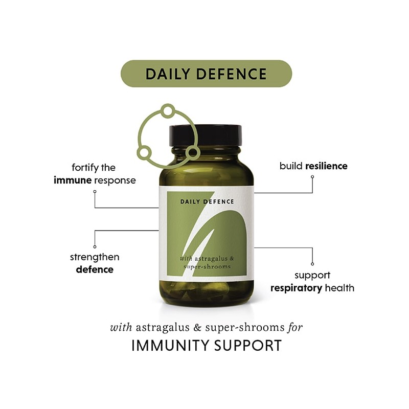 The Herbtender FOOD SUPPLEMENT. DAILY DEFENCE with Astragalus and Super-shrooms