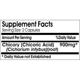 Chicory 900mg // 90 Capsules // Pure // by PureControl Supplements