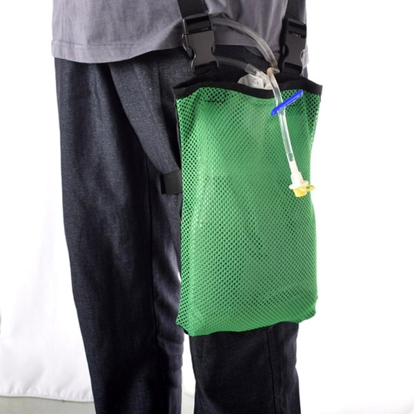 Leiasnow Urination Bag, Urine Bag, Urine Bag, Urination Collection Bag, Urethral Catheter, Urine Catheter, Bag, Mesh (Green)