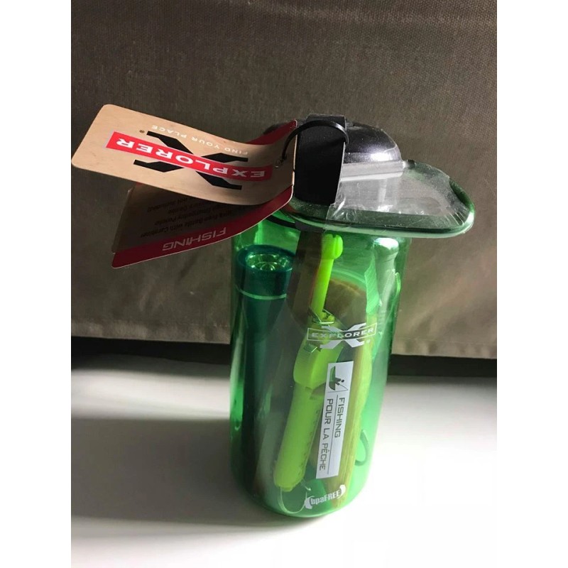 Explorer Fishing Bottle Kit ( 7 pieces ) Poncho scale