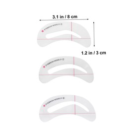 minkissy 6pcs Eyebrow Grooming Kit Cosmetology Kit Eyebrow Template with Strap Eyebrow Grooming Stencil Kit Eyebrow Stencil Kit Eye Brow Stencil Eyebrow Trimming White The Lazy