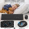 BKA BYA Wireless Keyboard and Mouse Combo,Full Size Quiet Keyboard
