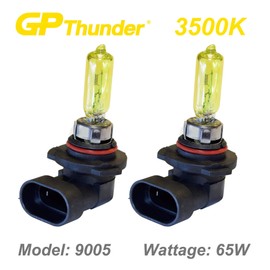 GP Thunder 9005 65W HB3 9145 3500K Golden Yellow JDM Xenon Light Bulbs for Fog Light -High Beam - Headlamp SGP35-9005