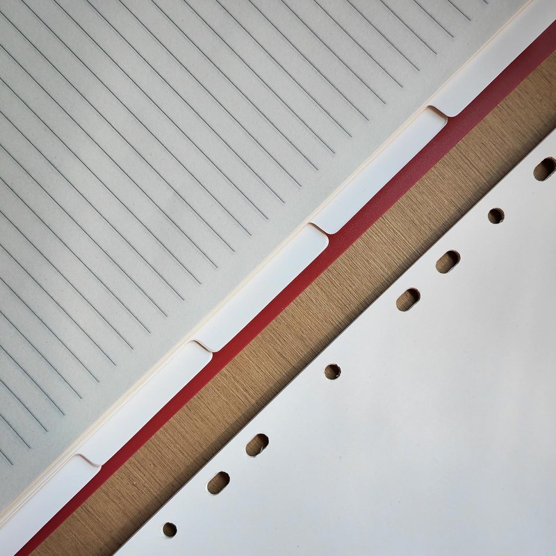 DY.2ten 10 Sheets/2 Sets Folder Dividers A4 11 Hole Folder