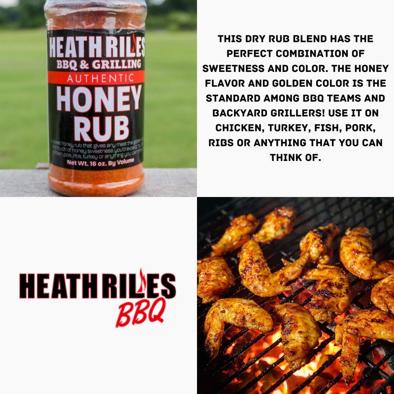 Heath Riles BBQ Honey Rub Combo with Refill Bag (1