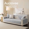 Aucrovee Soft Plush Couch Cover Washable, Non Slip Pluffy Sectional