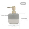 Asashizen Ceramic Soap Dispenser Grey and White Two Tone with