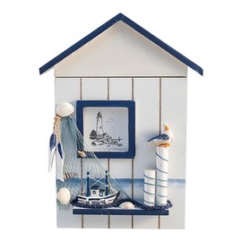 Wood Keys Box  Wall Mounted Sundries Holders Practical Convenient Key Holder Storage Box Cabinet