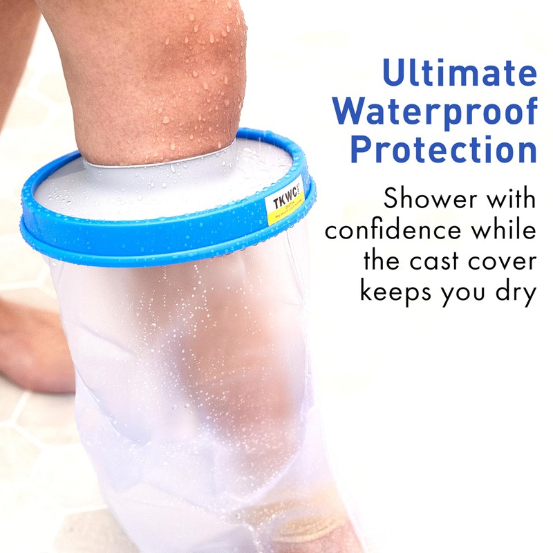 TKWC INC 100% Waterproof Leg Cast Cover for Shower –