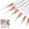 Yasterd 6pcs Striper Brush Set -Long Lines, Thin Details, Elongated