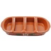 Hand-Painted Terracotta Rectangular Sausage Roaster, Made in Portugal