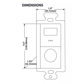 Leviton Programmable Digital Timer TS300-DW, 120/277 Vac, Backlit LED, Visual