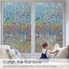 Beautysaid Window Privacy Film Stained Glass 3D Rainbow Prism Window