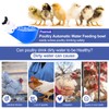 Psarnuk Chicken Waterer Cups (16 Pack/Blue) - DIY Automatic Large