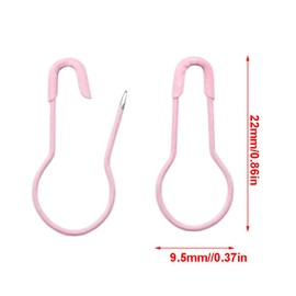 YOSAWA 500 pcs Safety Pin Clothing Tag Pins Bulb Pin Metal Gourd Pin Calabash Pin for Hand Sewing DIY Crafts Home Accessories (Pink)