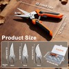 Preciva 4-in-1 Garden Pruning Shears, Gardening Shears with 4 Size