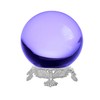 Amlong Crystal Purple Crystal Ball 50mm (2 inch) with Silver