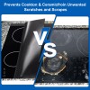 uxcell Induction Cooktop Protector Mat 20.8x24 Inch Waterproof Heat Resistant