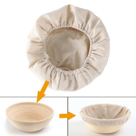UUYYEO 3 Pcs Reusable Fabric Bowl Covers Bread Proofing Cloth Liners Elastic Bread Bowl Covers Food Storage Covers for Bowl Leftover Container Covers Lids M L XL