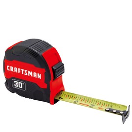 CRAFTSMAN 30-ft Tape Measure with Fraction Markings, Retractable (CMHT37445S)