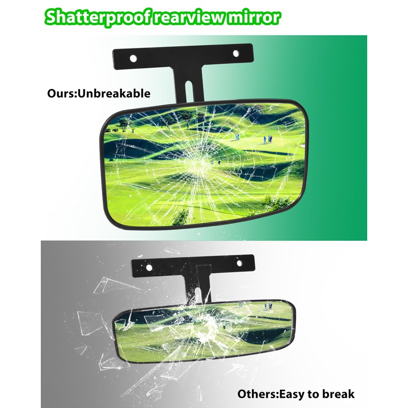 SLORIMOD Extra Wide Center Rear View Mirror for EZGO Golf