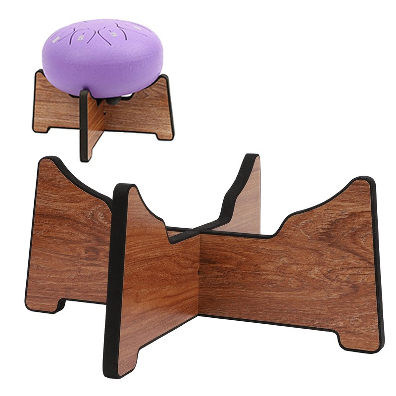 Ethereal Drum Bracket Stable Support Exquisite Wooden Tongue Drum Stand