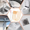 Drain Clog Remover, 25inch Drain Snake Hair Remover(3pcs), Hair Catcher