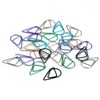 100Pcs Small Golden Paper Clips, Water Drop-Shaped Paperclips Bookmarks for