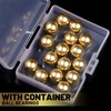 Gootaimi 16 pcs 3/8” Precision Solid Brass Bearing Balls, Brass