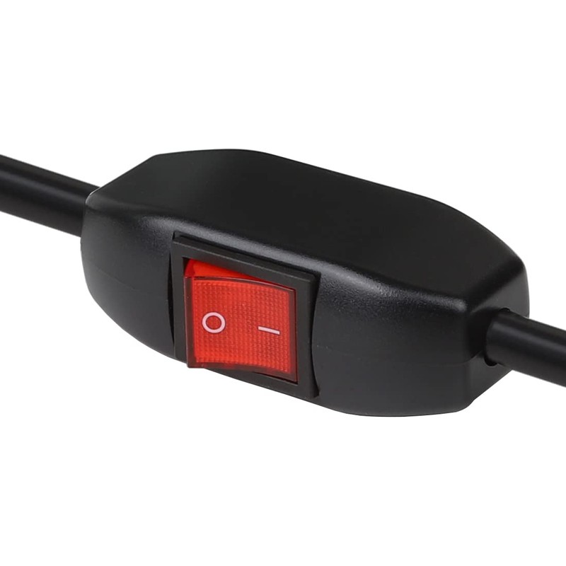 Right Angled On/Off Switch Extension Cord, Angled 3-Prong 3 Outlet