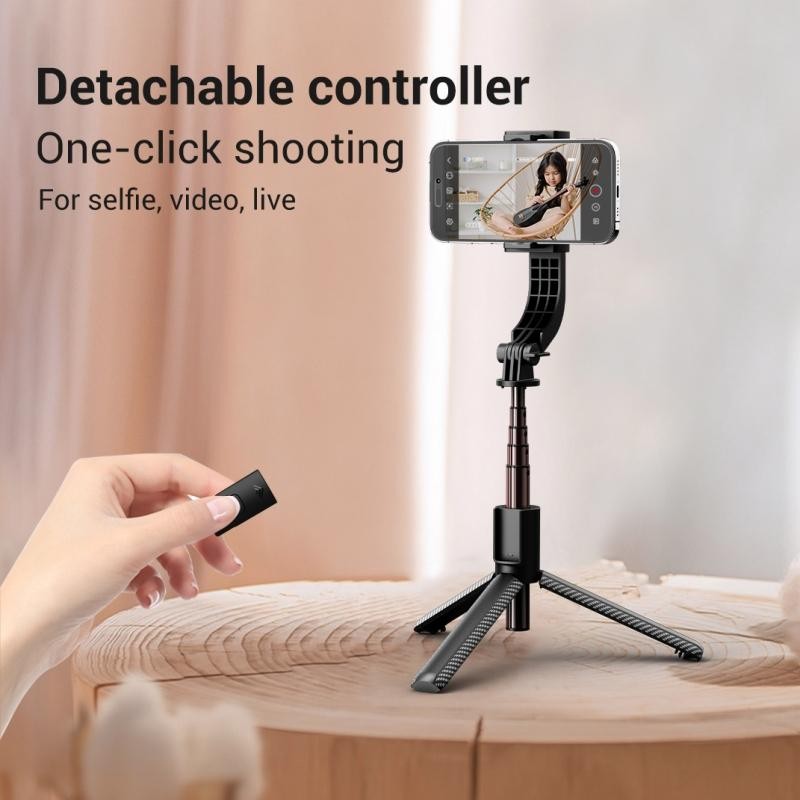 2025 NEW Gimbal Stabilizer Selfie Stick Foldable Wireless Tripod with