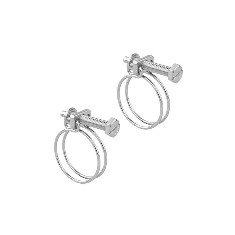 Pisces - 2 Pack Double Wire Hose Clips to fit