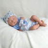 BABESIDE 9 Pcs Reborn Baby Doll Clothes with Bassinet for