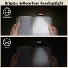 Bsdgeclogy Clip On Book Light, USB Rechargeable Reading Light with