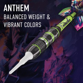 DW Anthem Soft Tip Dart Set, Stainless Steel Barrel - Perfect for Casual and Recreational Players (16G)