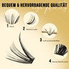 Quewel Individual Eyelashes, 320 Pieces, Individual Eyelashes for Eye Make-up,