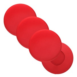 sourcing map Round Bar Stool Covers, 4 Pack Round Seat Cover Dia.11-14", High Stretchy Circle Stool Cover for Chairs Stool Slipcovers, Red