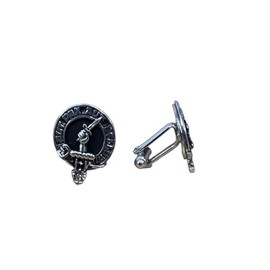 Kilts Wi Hae Gunn Clan Crest Pewter T-Bar Cufflinks, silver