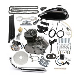 Unbranded 2 STROKE MOTORIZED BICYCLE Bike GAS 80CC ENGINE MOTOR KIT W/ EXHAUST CARBURETOR