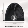 100% Mulberry Silk Bonnet for Sleeping Women Men, Real Silk