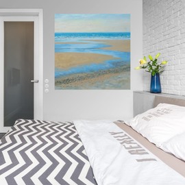 Fine Art Canvas Heat Haze Canvas Wall Decor by Artist Sandra Francis for Living Room, Bedroom, Bathroom, Kitchen, Office, Bar, Dining & Guest Room - Ready to Hang - 32 in x 32 in