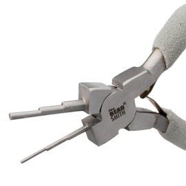 The Beadsmith Micro Wire Looping Pliers – Create 6 Sizes (Ranging 1-4mm) of Loops & Jump Rings, 6" long (150mm), Polished Steel Head & Cushioned Comfort Handle