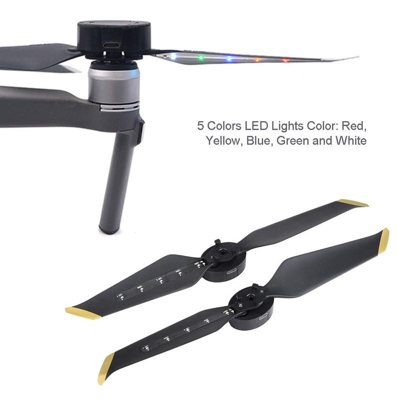 8743 Rechargeable Low Noise LED Flash Night Flight Propellers for