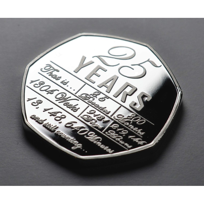 The Commemorative Coin Company On Our 25th SILVER WEDDING ANNIVERSARY